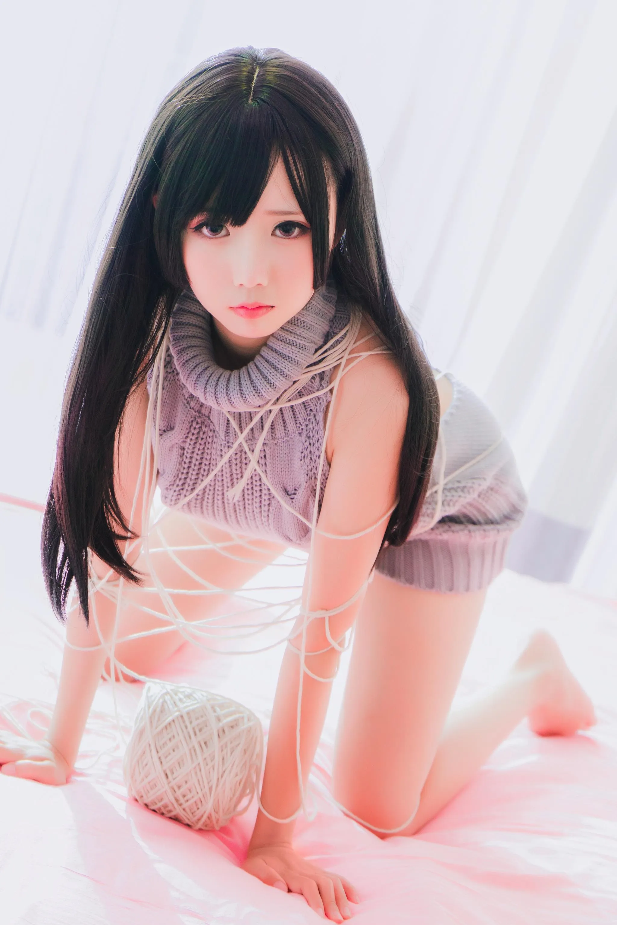 面饼仙儿 – NO.06 露背毛衣 [41P]插图8